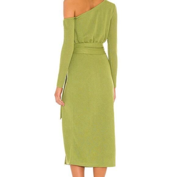 Lovers And Friends Revolve Kayla Midi Dress Green Lightweight Size Small NWT - Picture 3 of 9